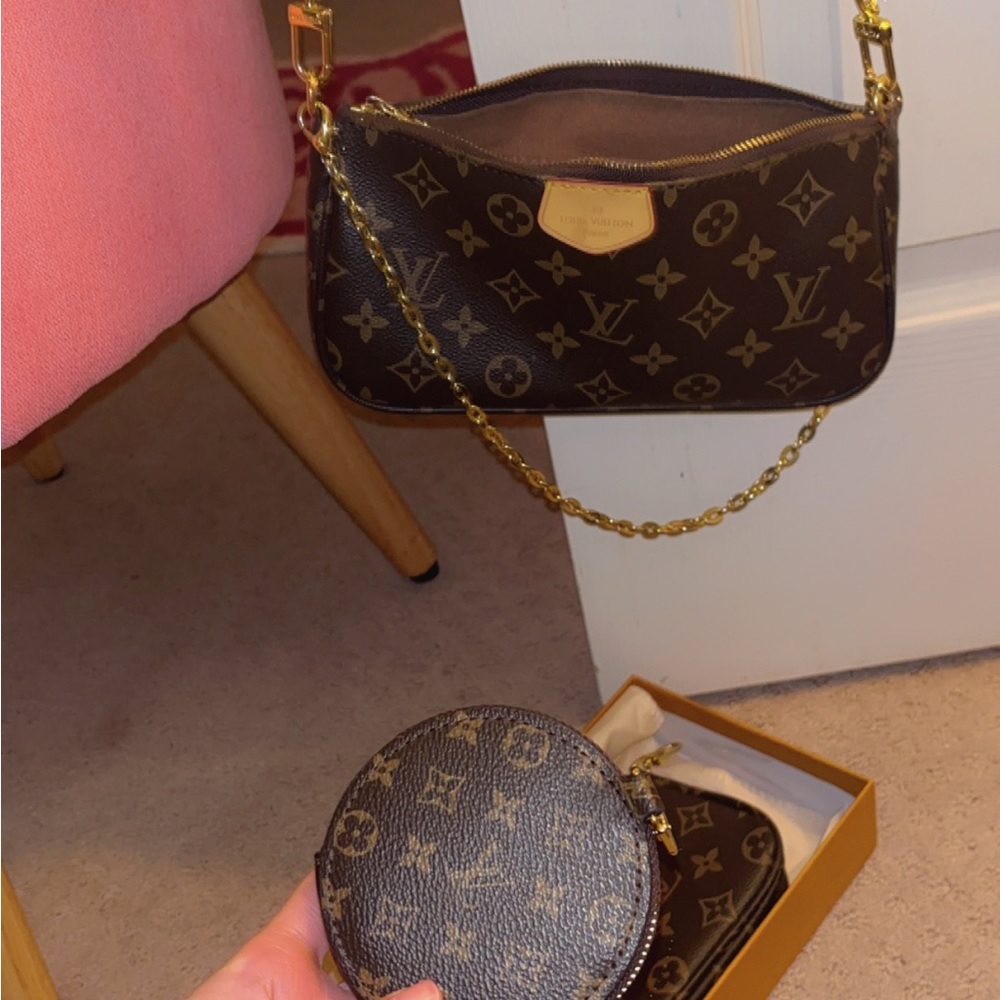 Louis Vuitton Brown Monogram Bag Set
